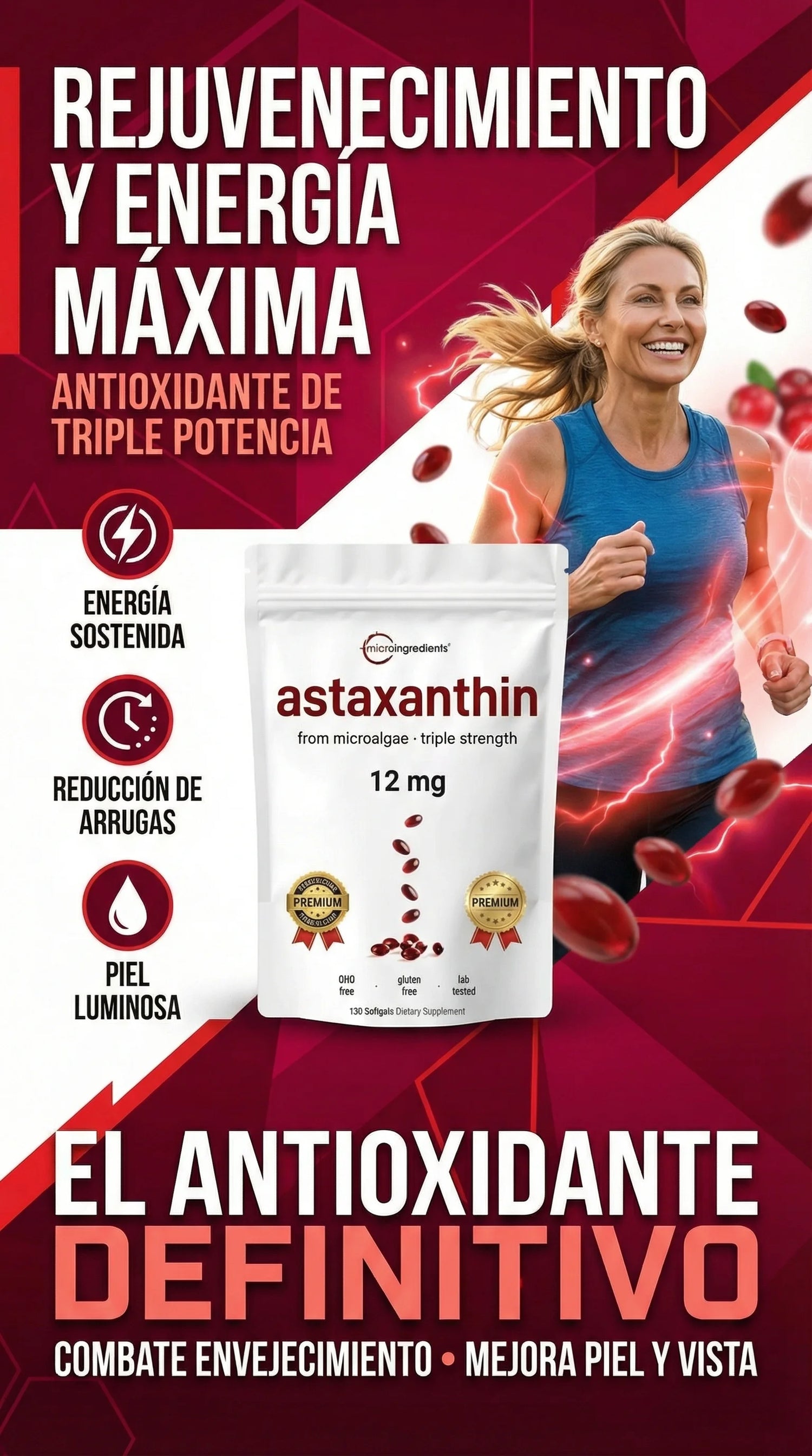 Astaxantina® - Juventud Celular & Vitalidad Total