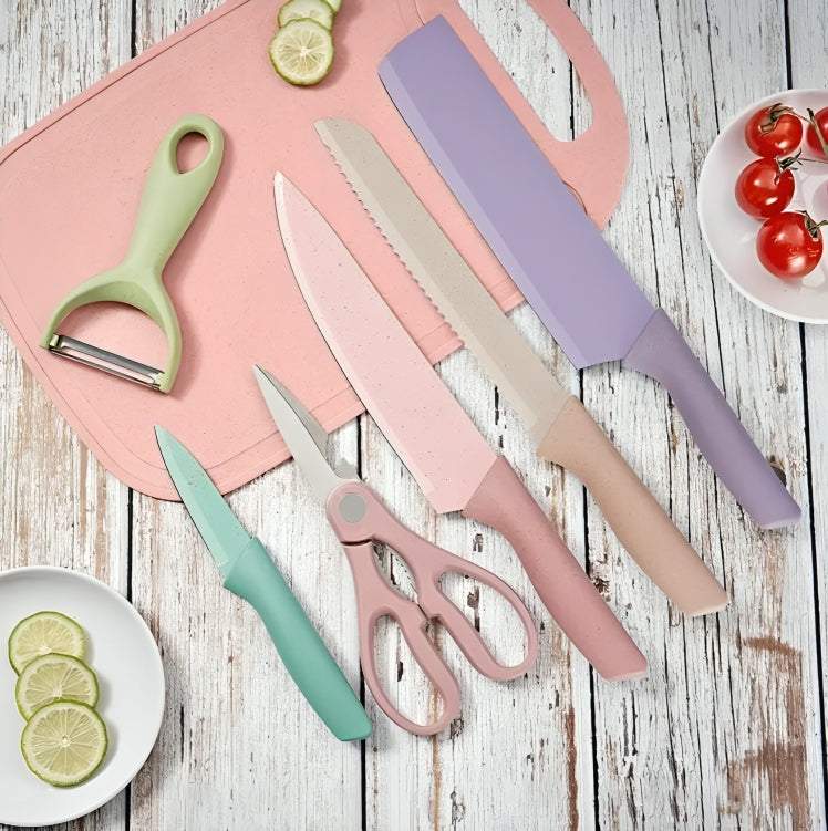 JUEGO DE CUCHILLOS DE COCINA (6 PIEZAS)
