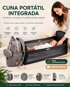 Bolso Pañalera Multiusos Con Cuna Portátil 💼👶