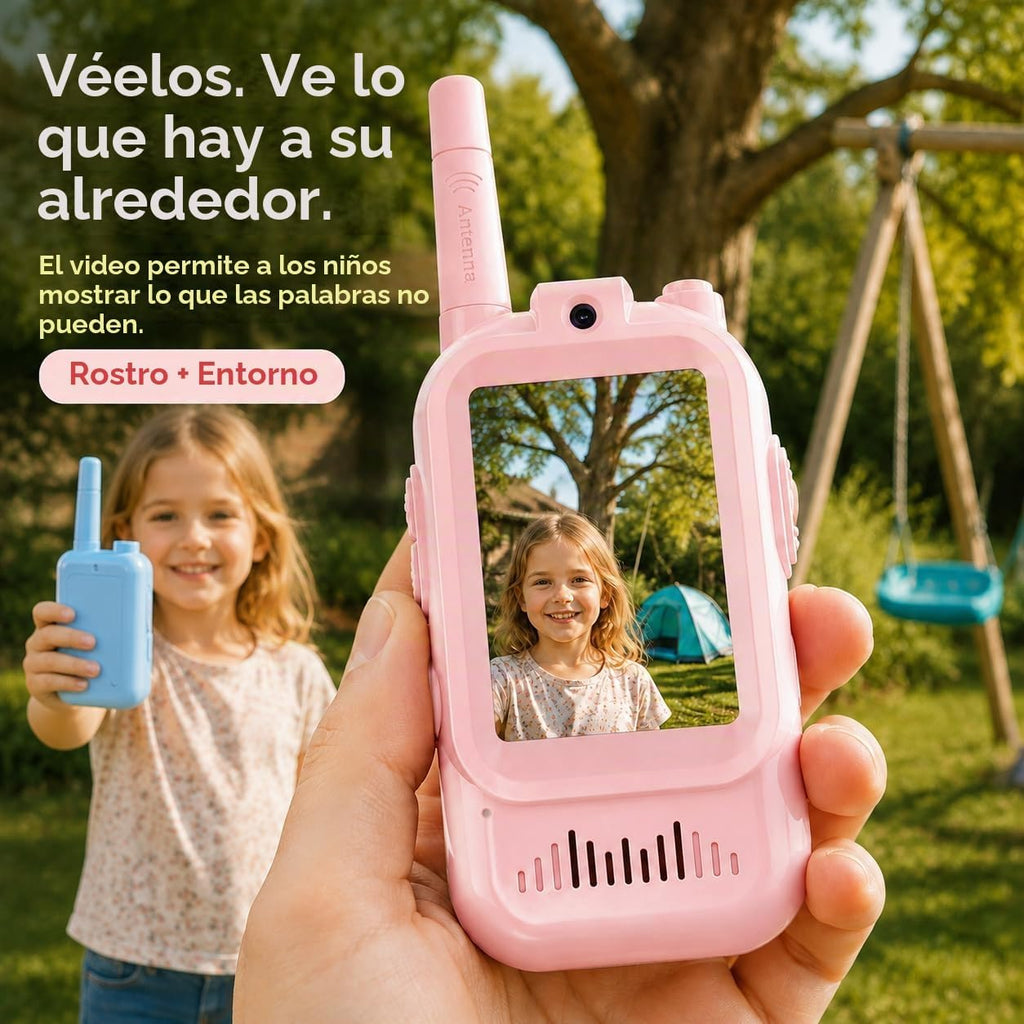 WALKIE TALKIE INFANTIL CON VÍDEO