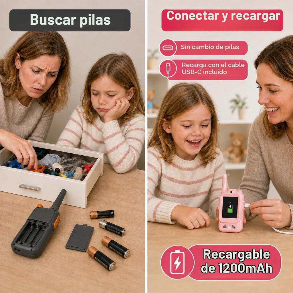 WALKIE TALKIE INFANTIL CON VÍDEO