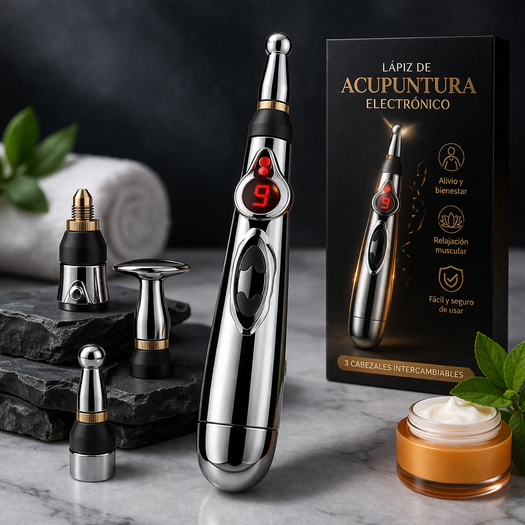 Alivio Instantáneo Sin Agujas - Lapiz Acupuntura - 3 en 1 ⚡️
