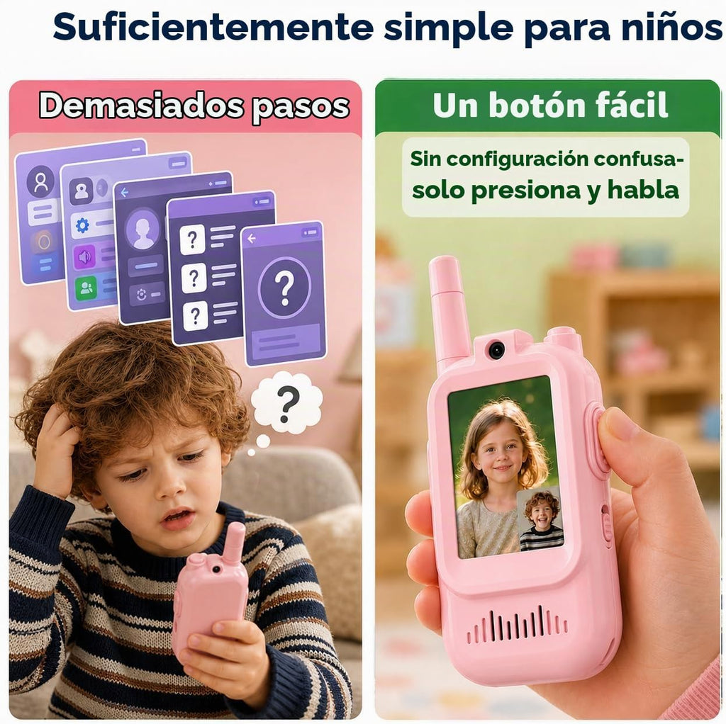 WALKIE TALKIE INFANTIL CON VÍDEO