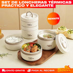 [OFERTA] Portacomidas y Lonchera Térmica - Set x4 🔥
