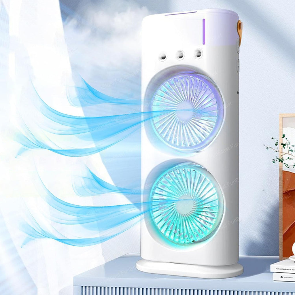 VENTILADOR DOBLE CABEZAL HUMIFICADOR