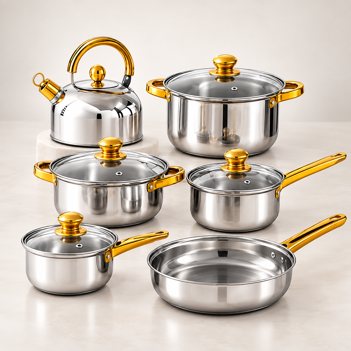 Kit de Panelas - Golden Chef Pro SET | 12 Piezas 🔥