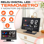 [PROMO] Reloj Digital Meteorologico 4 en 1: Hora, Clima, Humedad y Despertador 🔥