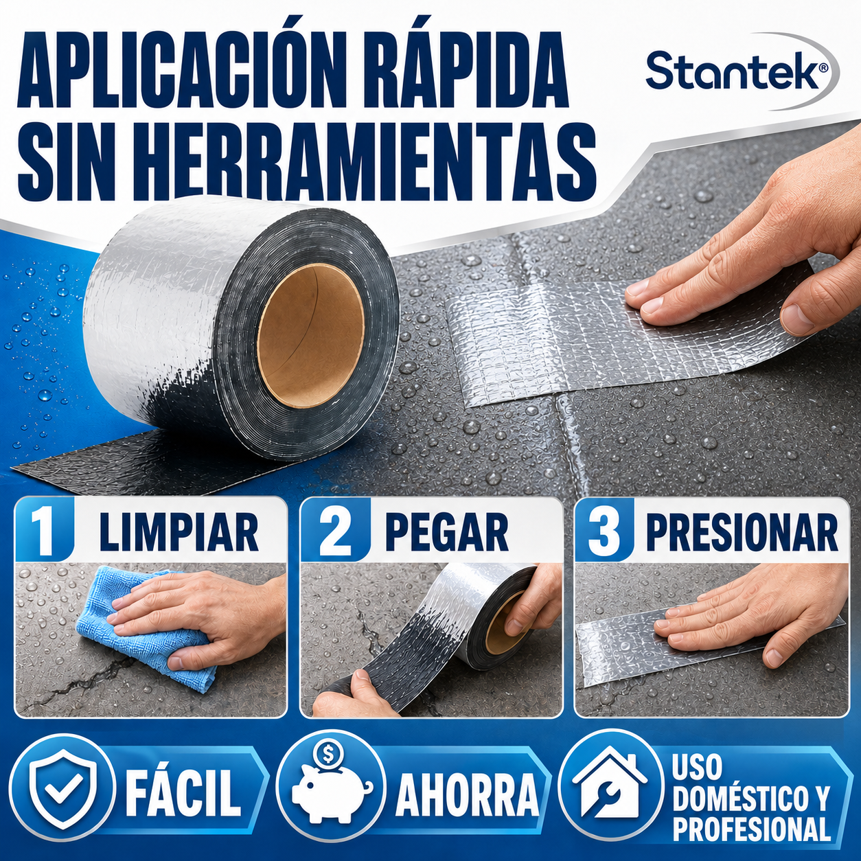 Cinta Asfáltica Impermeable Stantek® - 🔥