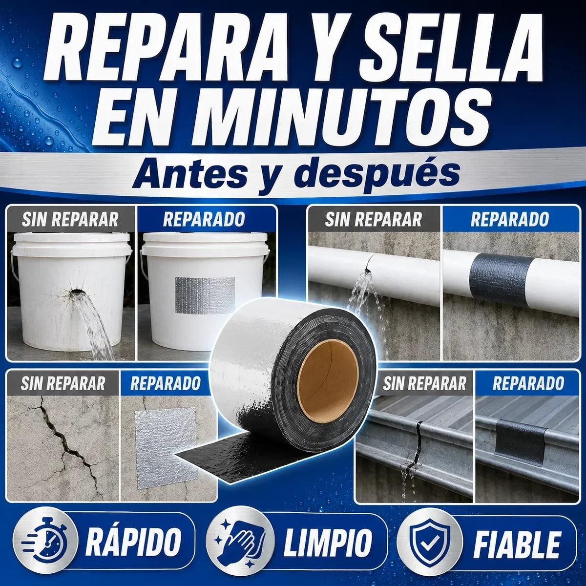Cinta Asfáltica Impermeable Stantek® - COMPRA 1 Y LLÉVATE 3 🔥