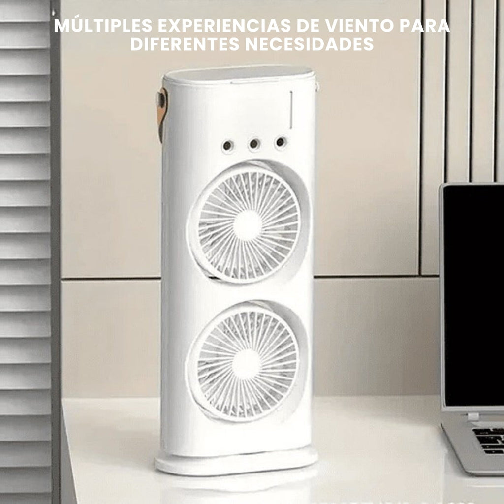 VENTILADOR DOBLE CABEZAL HUMIFICADOR