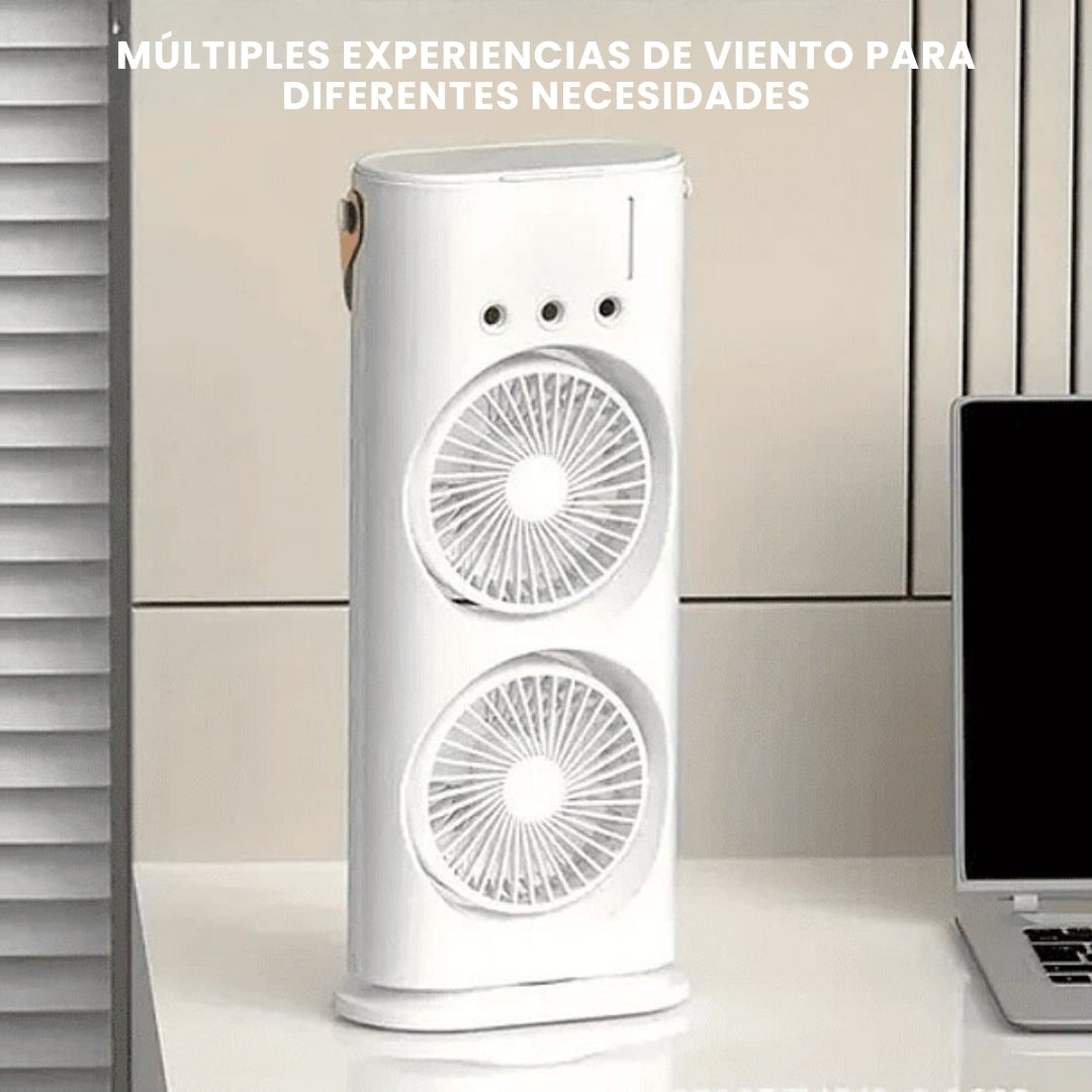 VENTILADOR DOBLE CABEZAL HUMIFICADOR