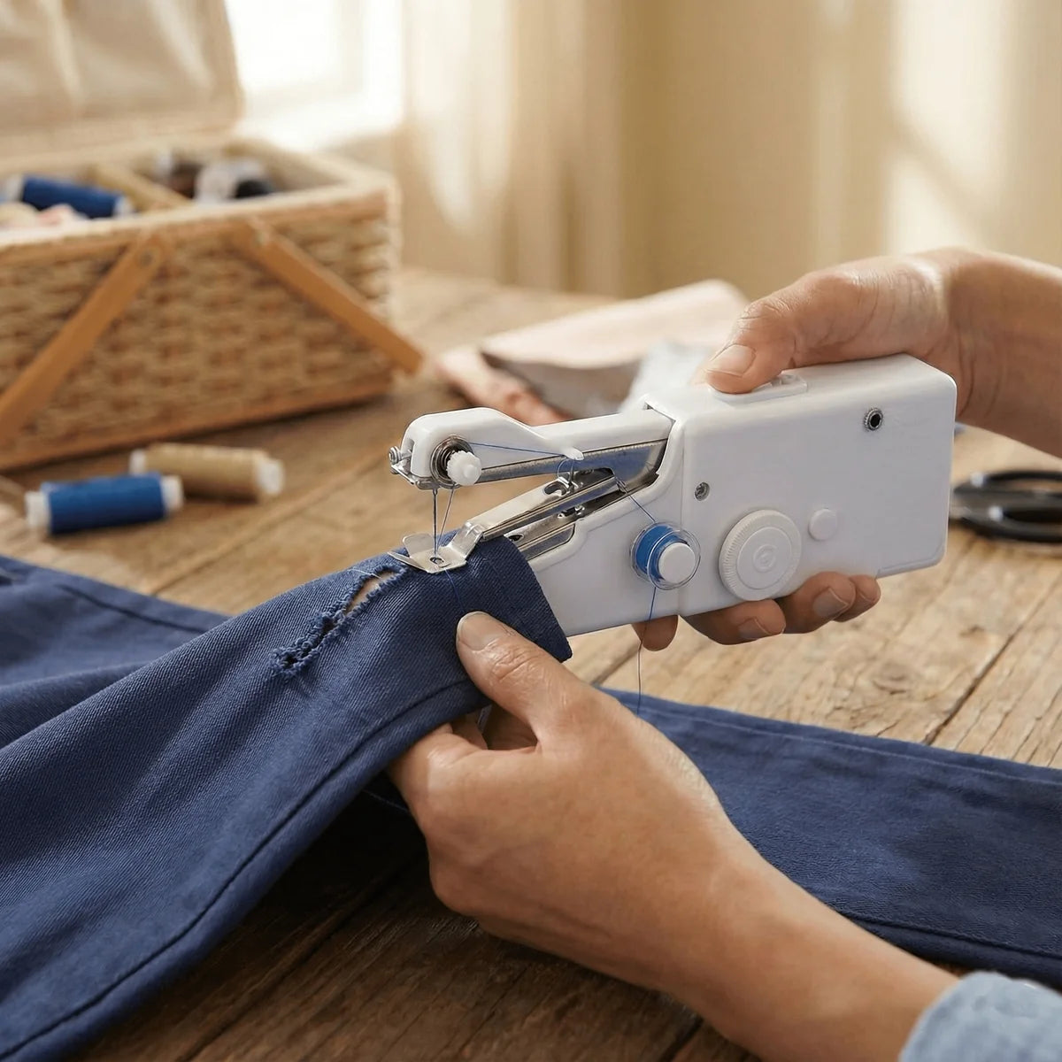 Máquina de Coser Manual Portátil Eléctrica Para Uso Diario