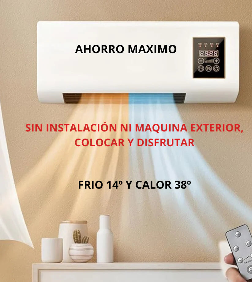 🔥 LIQUIDACIÓN DE STOCK: Mini Aire Acondicionado Portátil 2 en 1 Calor y Frio - Bajo consumo y Máxima Potencia