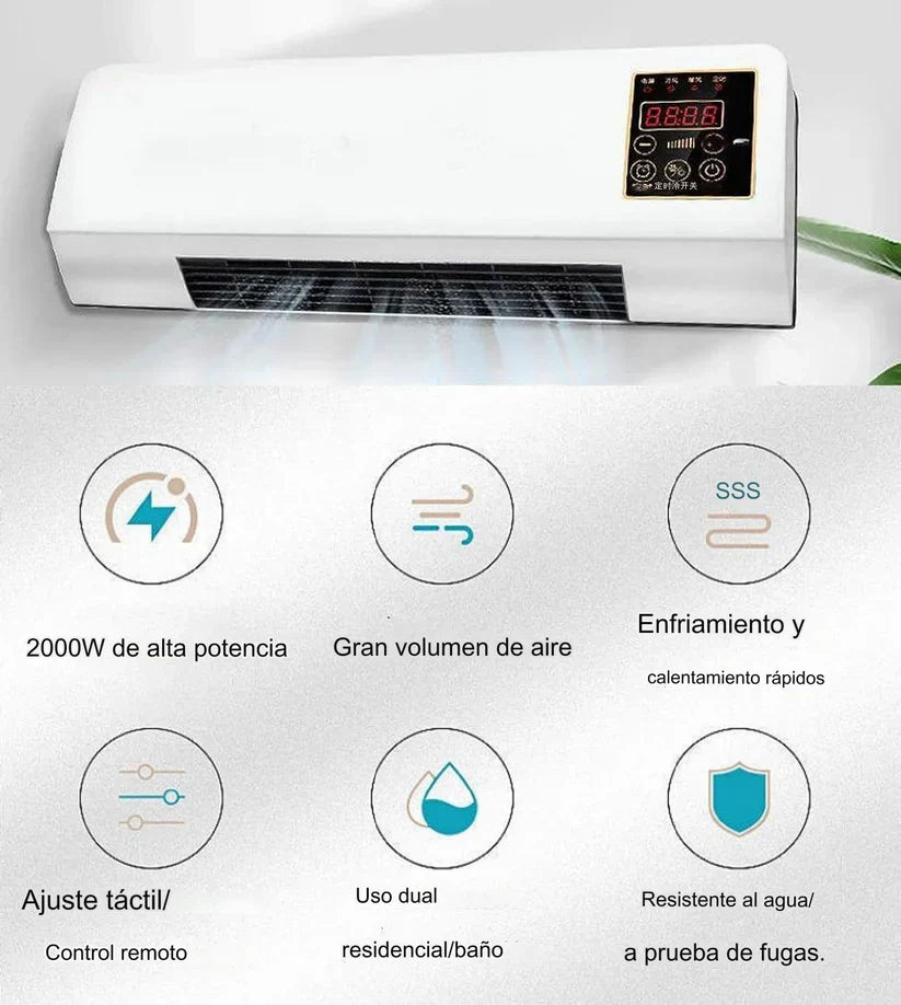🔥 LIQUIDACIÓN DE STOCK: Mini Aire Acondicionado Portátil 2 en 1 Calor y Frio - Bajo consumo y Máxima Potencia