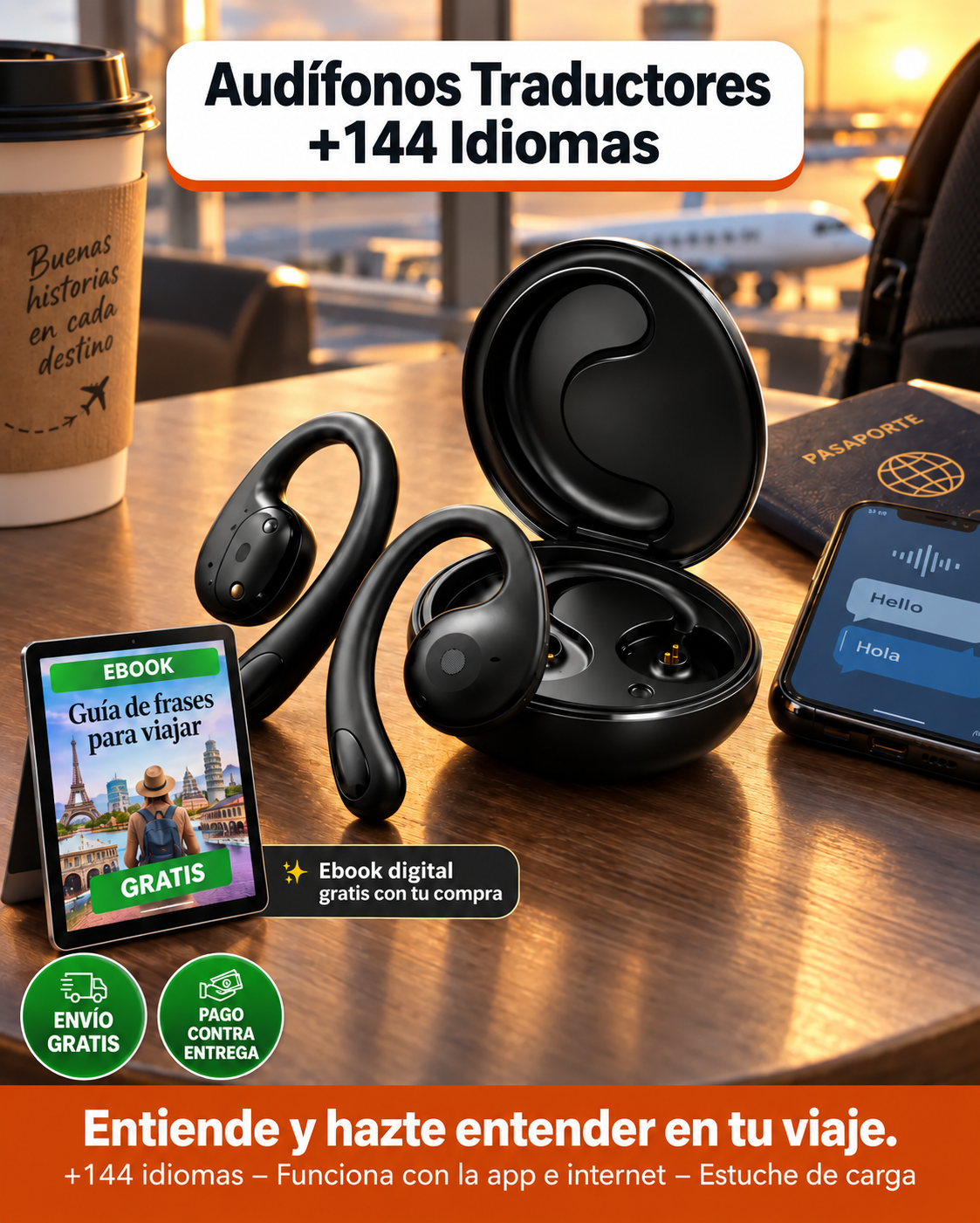 Audífonos Traductores Inteligentes +144 Idiomas