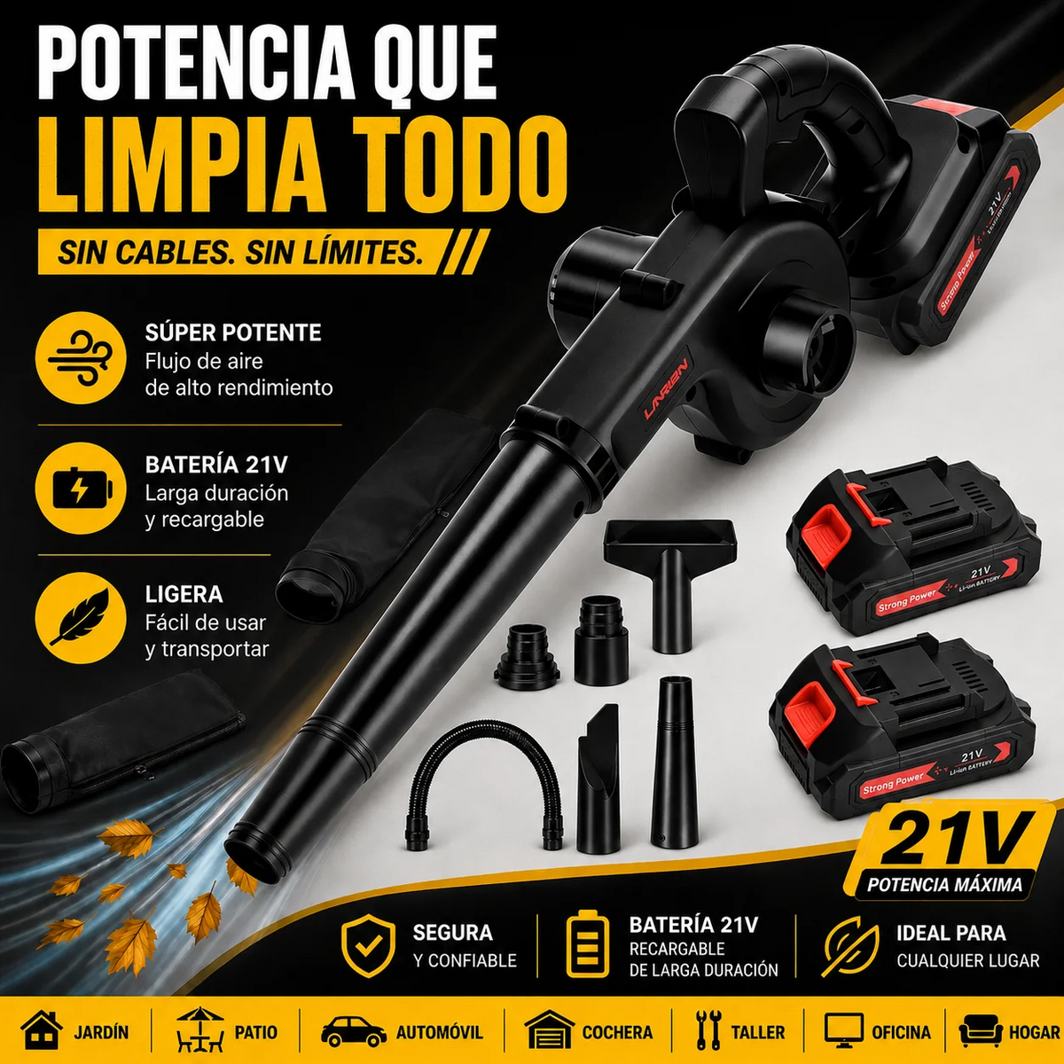 SOPLADOR DE AIRE INALAMBRICO + Envio Gratis + Regalo