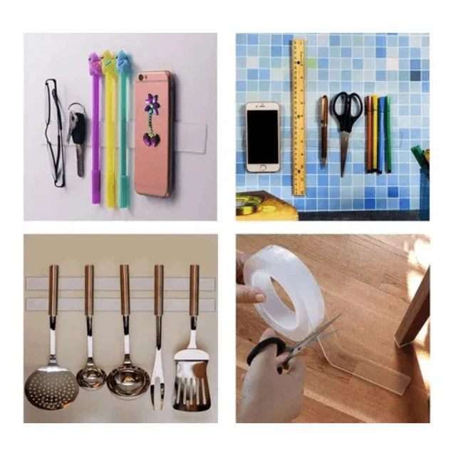 PROMO | Cinta Doble Faz Lavable Y Reutilizable - 3 Unidades