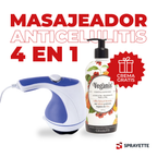 Masajeador Anticelulitis 4 en 1 + Crema Anticelulitis de Regalo