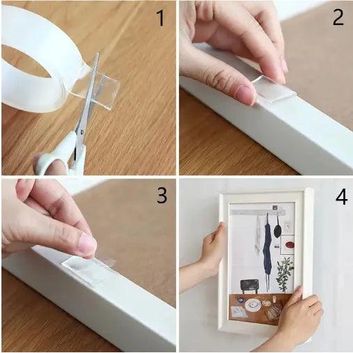 PROMO | Cinta Doble Faz Lavable Y Reutilizable - 3 Unidades