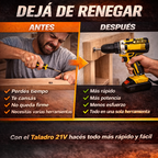 [PROMO] Taladro Inalambrico Industrial - 2 baterías + maletín + accesorios 🔥